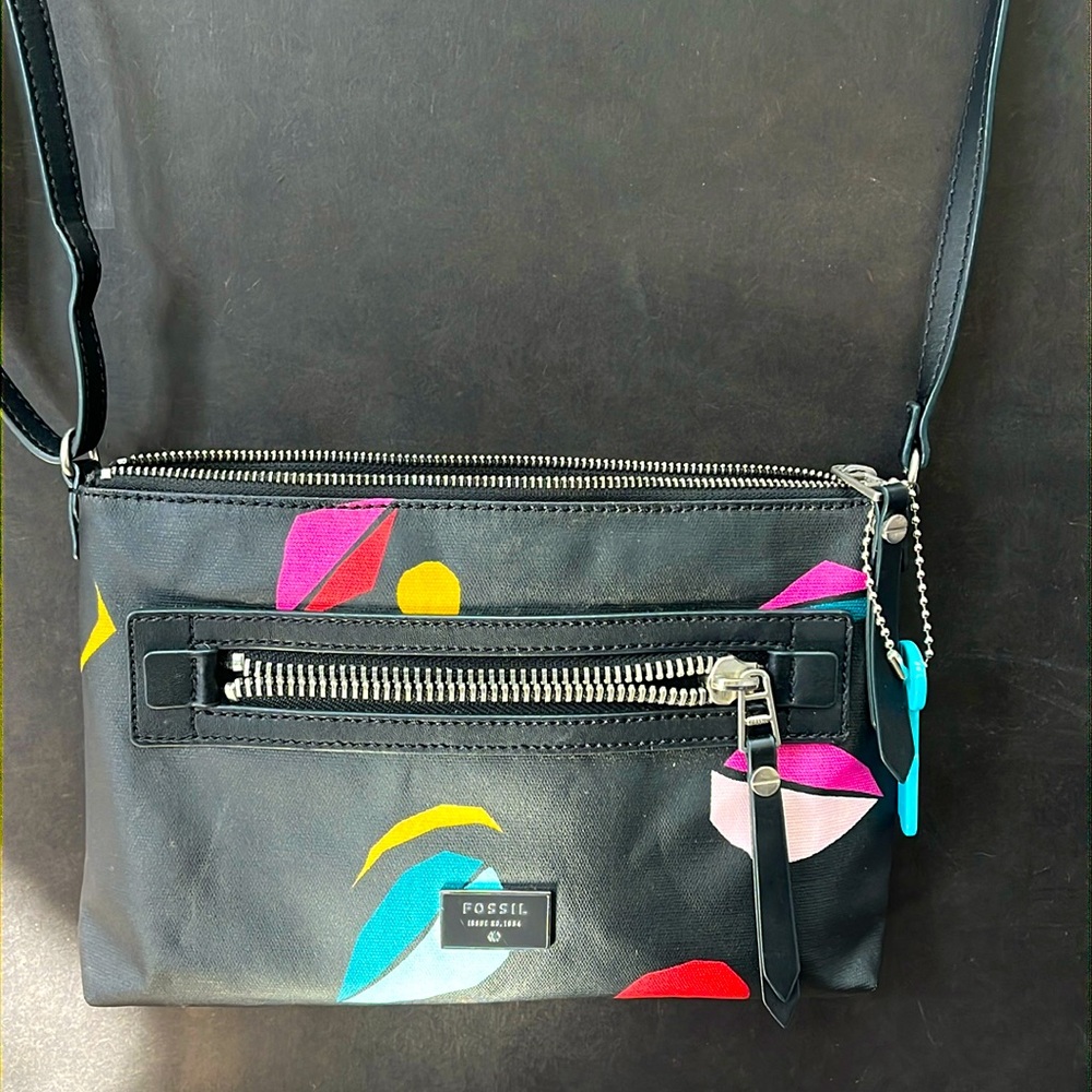 Fossil black purse